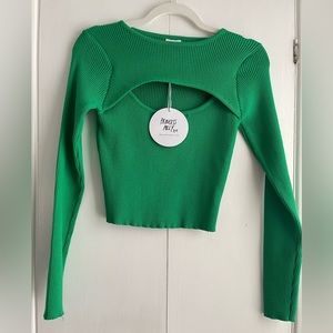Theresa green sweater Princess Polly
